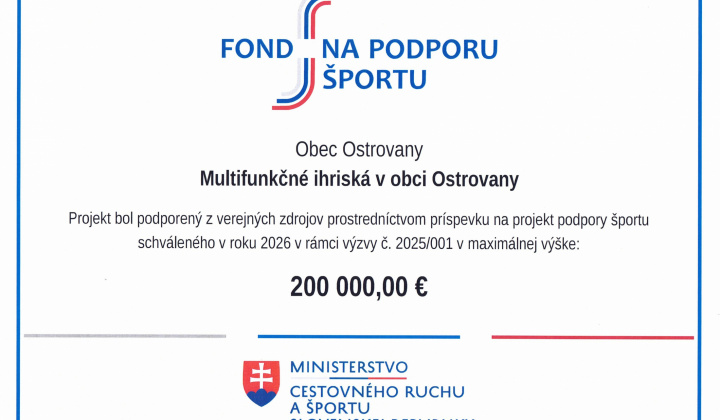 Fotka - Fond na podporu športu