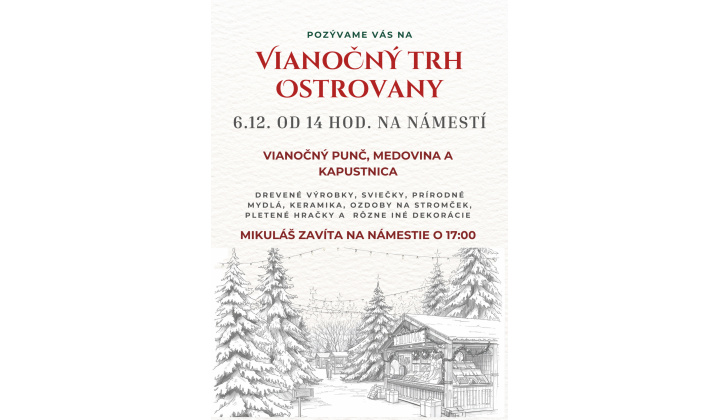 Vianočný trh Ostrovany