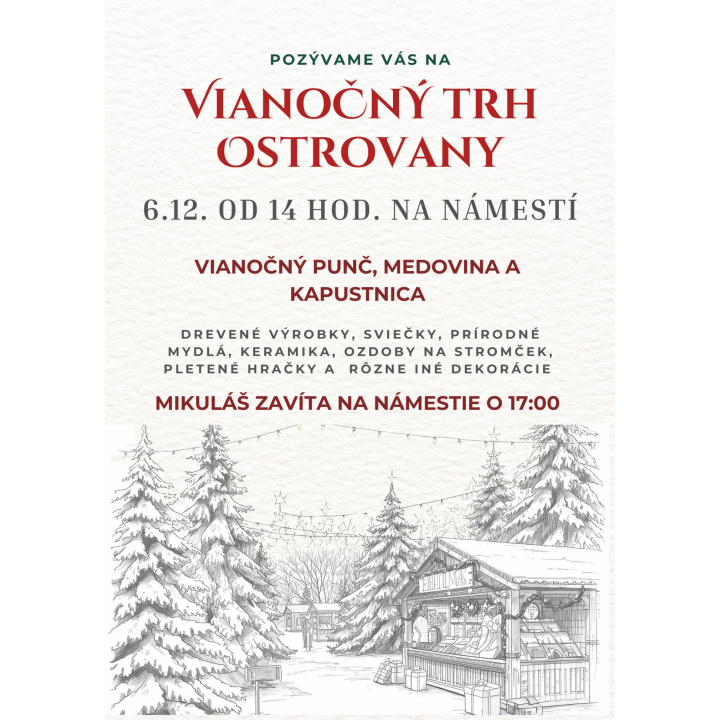 Vianočný trh Ostrovany